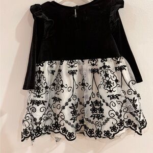 Black and White Floral Dress
